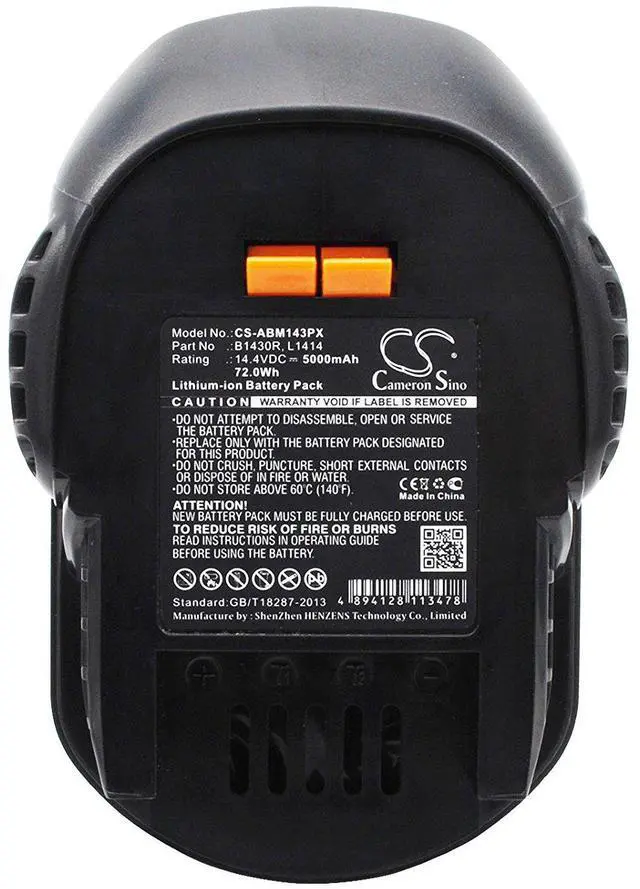 Alt view image 5 of 5 - Cameron Sino Battery for AEG BBM 14 STX-R, BS 14 X, BS14C, BSB 14 C, BSB 14 G, BSB 14 STX, BSB 14 STXN, BSB 14 STX-R, BSB 14G, BSS 14, FL 14 PN:AEG 0700956430, 4002395367641 5000mAh