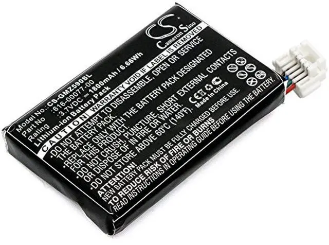 Main image of CS Battery for 010-01603-10, Zumo 590, Zumo 590LM, Zumo 595, Zumo 595LM PN: 010-12110-003, 361-00077-00, 361-00077-10, 616-00077-00, 616-00077-10 1800mAh / 6.66Wh