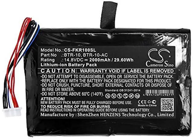 Alt view image 3 of 4 - Cameron Sino Battery for Fujikura 12S Fusion Splicer, FSM-12R, FSM-12S, S015527 PN:Fujikura BTR-10, BTR-10-AC 2000mAh / 29.60Wh