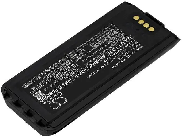 Alt view image 2 of 5 - Cameron Sino Battery for Icom IC-A25, IC-A25CE, IC-A25N, IC-A25NE PN:Icom BP-288 2350mAh / 17.39Wh