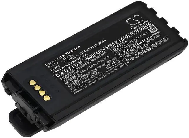 Alt view image 5 of 5 - Cameron Sino Battery for Icom IC-A25, IC-A25CE, IC-A25N, IC-A25NE PN:Icom BP-288 2350mAh / 17.39Wh