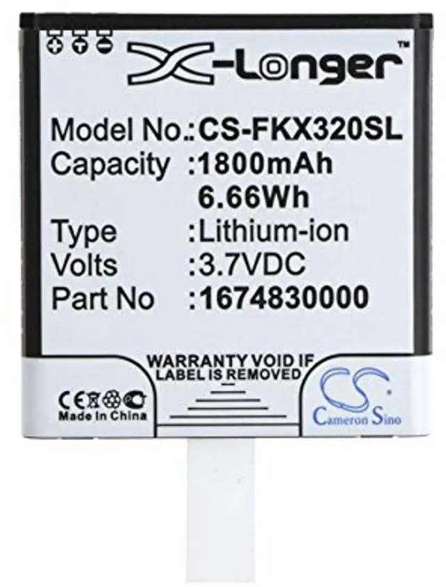 Alt view image 5 of 5 - Cameron Sino Battery for Falk IBEX 25, IBEX 25 Touring, IBEX 32 PN:Falk 1674830000 1800mAh / 6.66Wh