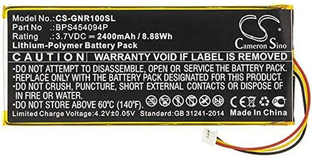 Alt view image 3 of 5 - Cameron Sino Battery for Geneva WorldRadio PN:Geneva BPS454094P 2400mAh / 8.88Wh