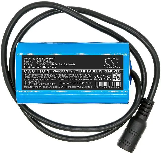 Alt view image 3 of 5 - Cameron Sino Battery for SQUARE LED light PN:SQUARE MP NCM 2s2p 5200mAh / 38.48Wh