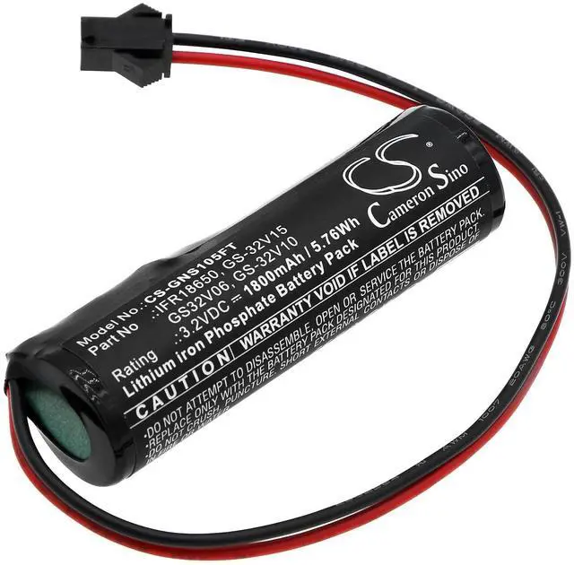 Main image of Cameron Sino Battery for Gama Sonic Orion GS-123, Pagoda GS-104, Polaris GS-178, Royal GS-98, Solar Coach Light 10001 PN:Gama Sonic GS32V06, GS-32V10, GS-32V15, IFR18650 1800mAh