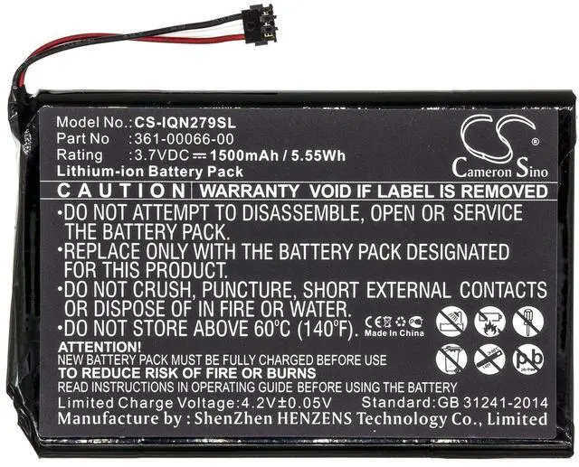 Alt view image 2 of 6 - Cameron Sino Battery for Garmin 2689LMT 6-inch, Dezl 760LMT, Dezl 760LMT-D, Nuvi 2689LMT, Nuvi 2757, Nuvi 2757LM, Nuvi 2797, Nuvi 2797LMT, NuviCam LM, 1500mAh