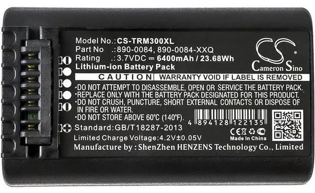 Alt view image 3 of 5 - CS Battery for Nivo 1C, Nivo 2C, Nivo 2M, Nivo 3C, Nivo , Nivo 5C, Nivo C Total Station, Nivo M, Nivo M Total Station, NPL322, NPL-322, NPL322+, NPL-322+ PN: 108571-00, 53708-00, 53708-PRN 6400mAh