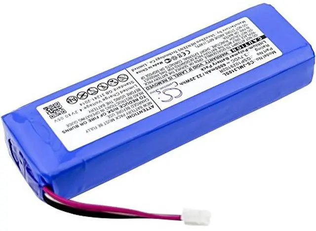 Alt view image 4 of 4 - Cameron Sino Battery for JBL Charge 2, Charge 2 Plus, Charge 2+, Charge 3 2015, Charge 3 2015 Version PN:JBL GSP1029102R, P763098 6000mAh / 22.20Wh
