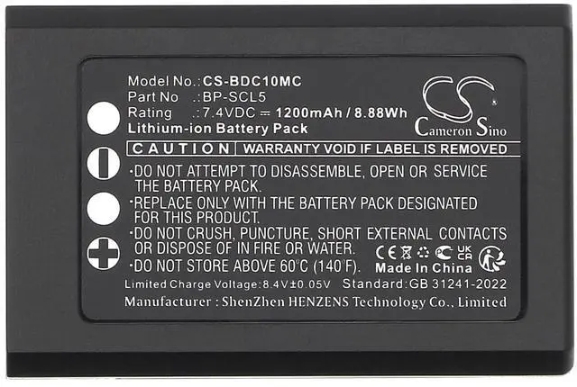 Alt view image 5 of 5 - Battery for Leica M10, M10P, M10R PN:Leica 24003, BP-SCL5 1200mAh / 8.88Wh