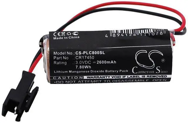 Alt view image 5 of 5 - Cameron Sino Battery for Sanyo CR8.L, CR8.LHC PN:Sanyo CR17450, CR17450ER, CR17450E-R 2600mAh / 7.80Wh