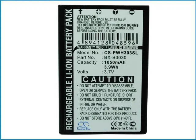 Alt view image 2 of 4 - Cameron Sino Battery for Listen Technologies iDSP receivers, M1, Panasonic WX-CH450 WX-H3030 WX-T3020 Attune 3020 Attune 3050 Attune Attune II Attune I