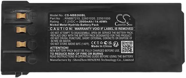 Alt view image 5 of 5 - Cameron Sino Battery for NBB 2.260.1020, Nano Funkfernsteuerungen, Nano-L, Nano-L SMJ, Nano-M, Nano-S, Planar-NL PN:NBB 2.250.1000, 2.250.2010, 2.250.2011, 22501000, 2250201, 2254100 2000mAh