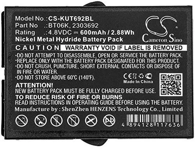 Alt view image 3 of 3 - CS Battery for IKUSI 2303692, T70-2, T71, TM70/1, TM70/2, TM70/iK2.13B JS, TM70/iK2.13B JS3, TM70/iK2.13B LV, TM70/iK2.13B LV3, TM70/iK2.21F JS5, TM70/iK2.21F LV5 600mAh