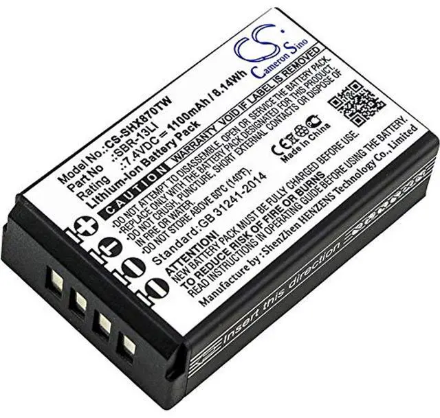 Main image of (10Pack) Battery for HX870, HX870E PN: SBR-13LI 1100mAh / 8.14Wh