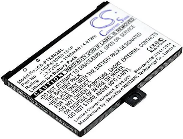 Main image of Cameron Sino Battery for Pocketbook Pro 602, Pro 603, Pro 612, Pro 902, Pro 903, Pro 912, Pro 920, Pro 920.W PN:Pocketbook 1ICP4/40/60 1S1P 1100mAh