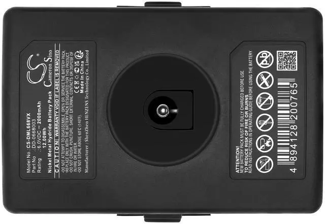 Alt view image 4 of 4 - Cameron Sino Battery for Dirt Devil M668 PN:Dirt Devil DD-0668003 2000mAh / 12.00Wh