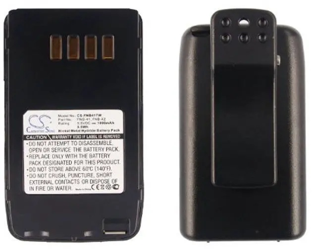 Alt view image 5 of 5 - Cameron Sino Battery for Vertex FT-10, FT-10R, FT-40, FT-40R, FT-50, FT-50R, VXA-100 PN:Vertex FNB-41, FNB-42 1000mAH / 9.60Wh