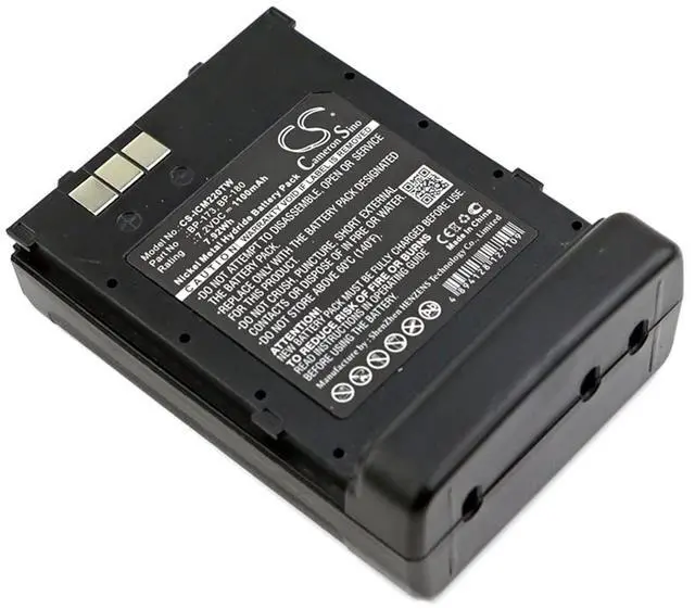 Main image of Replacement Battery for IC-12A, IC-21AE, IC-T22, IC-T22A, IC-T22E, IC-W31, IC-W31A, IC-W31E, IC-W32, IC-W32A, IC-W32E, IC-Z1, IC-Z1A, IC-Z1E PN: BP-173, BP-180 1100mAh