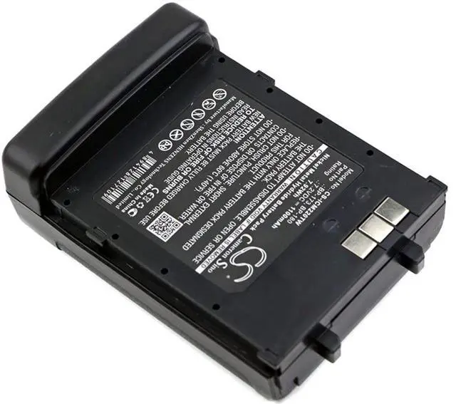 Alt view image 2 of 5 - Replacement Battery for IC-12A, IC-21AE, IC-T22, IC-T22A, IC-T22E, IC-W31, IC-W31A, IC-W31E, IC-W32, IC-W32A, IC-W32E, IC-Z1, IC-Z1A, IC-Z1E PN: BP-173, BP-180 1100mAh