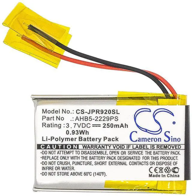 Main image of Cameron Sino Battery for Jabra Pro 900, Pro 920, Pro 923, Pro 930, Pro 935 PN:Jabra AHB5-2229PS 250mAh / 0.93Wh