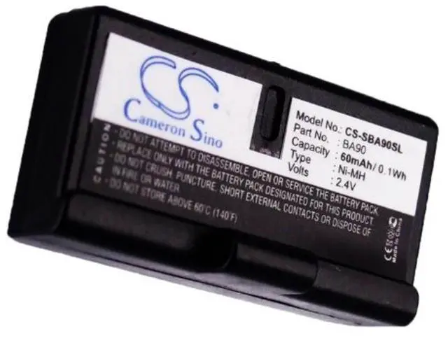 Alt view image 5 of 5 - CS Battery for A100A, Audioport A1, H100, H200, HDI91-P1/-P2, HDI92, HDI92P, HDI92-P, RI100, RI100-A/RI100-J, S180, Set 180, SET100 Assistive Listening Sys 60mAh