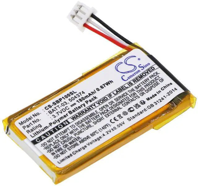 Main image of CS Battery for D10, DW Pro2, DW Pro2 ML, DW SD Pro1, DW10, DW20, DW30, MB Pro 2, OfficeRunner, Pro 1, Pro 2, SD Office, SD Office ML, SD Pro1, SD Pro1 ML, SD Pro2, SD Pro2 ML 180mAh