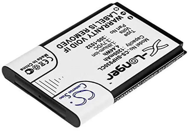 Alt view image 2 of 3 - CS Battery for IP930D PN: 10000058, 300-1032, SH-10450 1200mAh / 4.44Wh