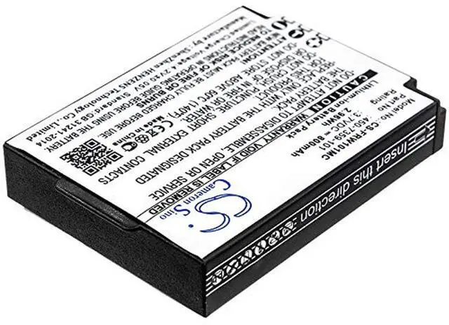 Alt view image 2 of 3 - CS Battery for FrontRow FR Wearable Lifestyle PN:FrontRow 450-7359-101 800mAh / 2.96Wh