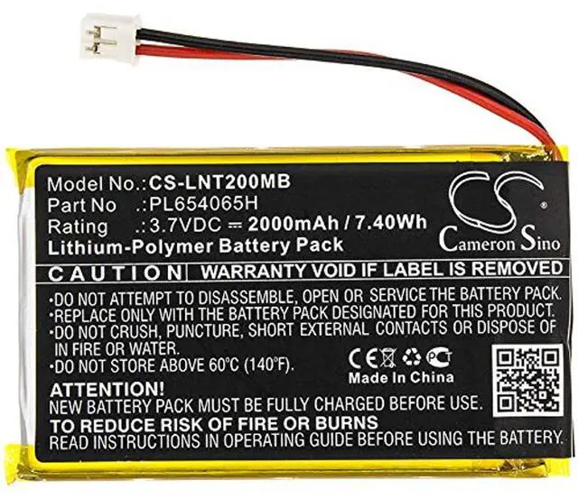 Alt view image 3 of 5 - 2000mAh / 7.40Wh Replacement Battery for Prestige Touch 2 PN: PL654065H
