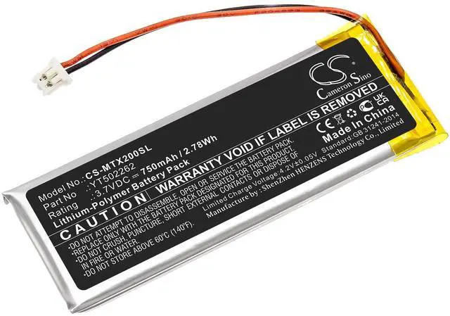 Main image of CS Battery for BTX2 Pro PN: YT502262 750mAh / 2.78Wh