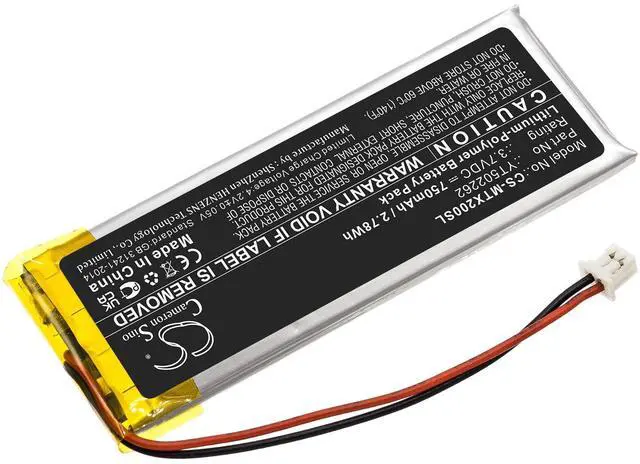 Alt view image 2 of 5 - CS Battery for BTX2 Pro PN: YT502262 750mAh / 2.78Wh