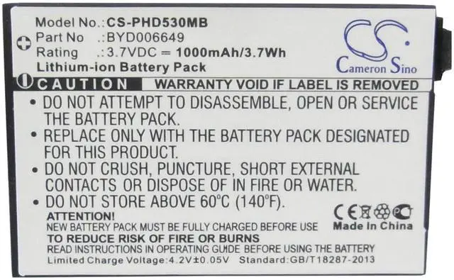 Alt view image 5 of 5 - CS Battery for NUK Eco Control + Video, Eco Control Video Display 550V PN:NUK LI-01 1000mAh / 3.70Wh