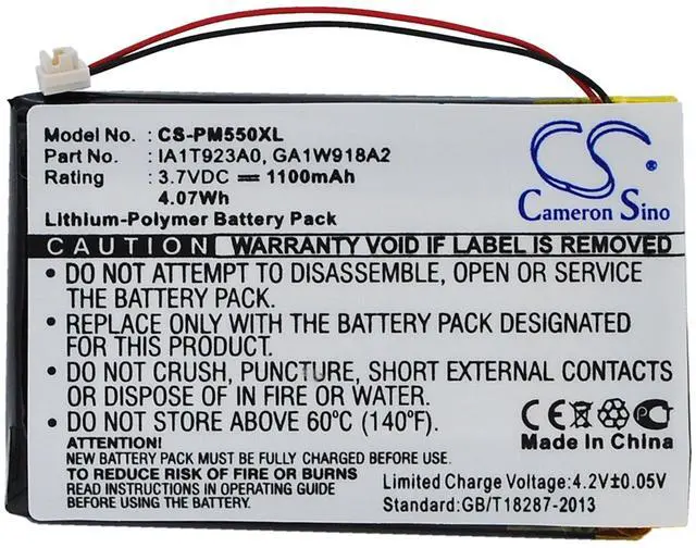 Alt view image 5 of 5 - CS Battery for M550, Tungsten T1, Tungsten T2, Tungsten T3, Zire 31, Zire 71, Zire 72, Zire 72s PN: GA1W918A2, GA1W922A2, IA1T923A0, IA1TA16A0, IA1W416A2, IA1W721H2, PBA80860US 1100mAh