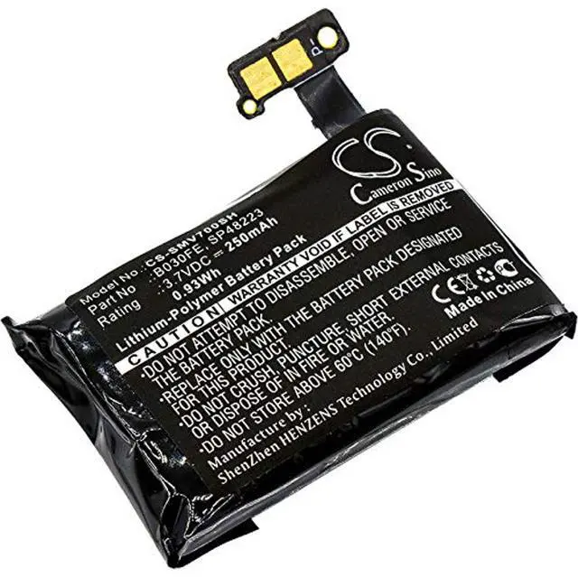 Main image of 250mAh / 0.93Wh Replacement Battery for Gear 1, SM-V700 PN: B030FE, GH43-03992A, SP48223