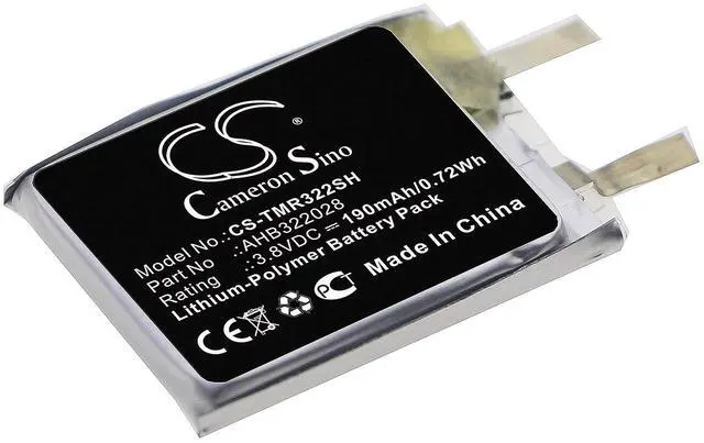 Main image of 190mAh / 0.72Wh Replacement Battery for TomTom Runner Cardio PN:TomTom AHB322028