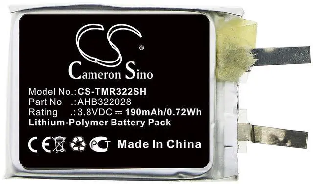 Alt view image 3 of 4 - 190mAh / 0.72Wh Replacement Battery for TomTom Runner Cardio PN:TomTom AHB322028