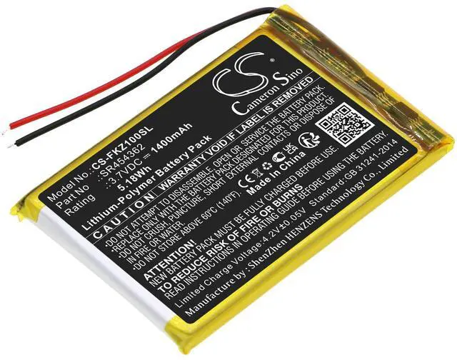 Main image of 1400mAh / 5.18Wh Replacement Battery for FA Z10, NEO 620, NEO 620 LMU, NEO 640, NEO 640 LMU PN: SR454362