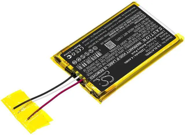 Alt view image 2 of 5 - CS Battery for Arctis 1, Arctis 3, Arctis 7 PN: AEC503759 1200mAh / 4.44Wh