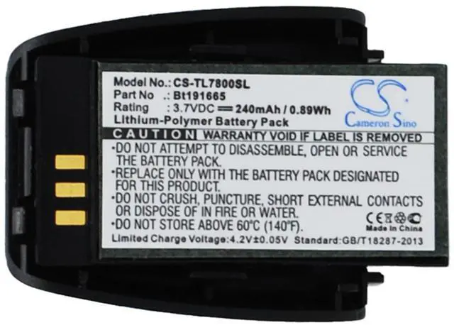 Main image of 240mAh / 0.89Wh Replacement Battery for SB3014, TL7800, TL-7800, TL7810, TL-7810, TL7812, TL-7812, TL7910, TL-7910, TL7912, TL-7912 PN: BT291665