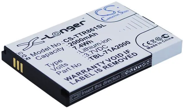 Alt view image 2 of 5 - 2000mAh Battery for TP-Link M5250 ver 1.0, M5350, M7200, M7200 ver 1.0, M7300, M7350 Ver 5, M7350 Ver 5.1, TL-M5350, TL-M7300, TL-TR761, TL-TR861 PN:TP-Link TBL-71A2000