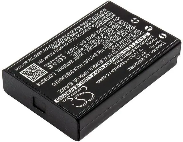 Alt view image 2 of 3 - 1800mAh / 6.66Wh Replacement Battery for Zoom Q8 Recorder PN:Zoom BT-03