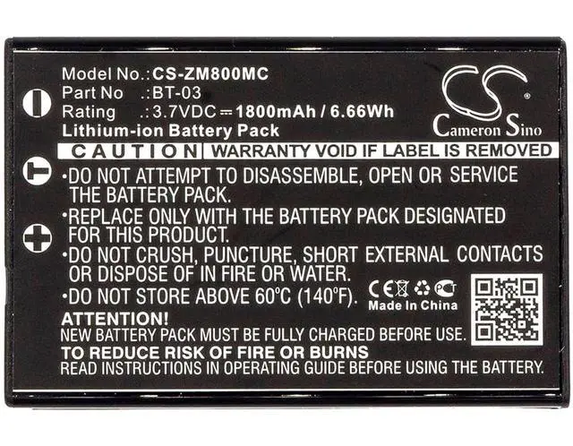 Alt view image 3 of 3 - 1800mAh / 6.66Wh Replacement Battery for Zoom Q8 Recorder PN:Zoom BT-03