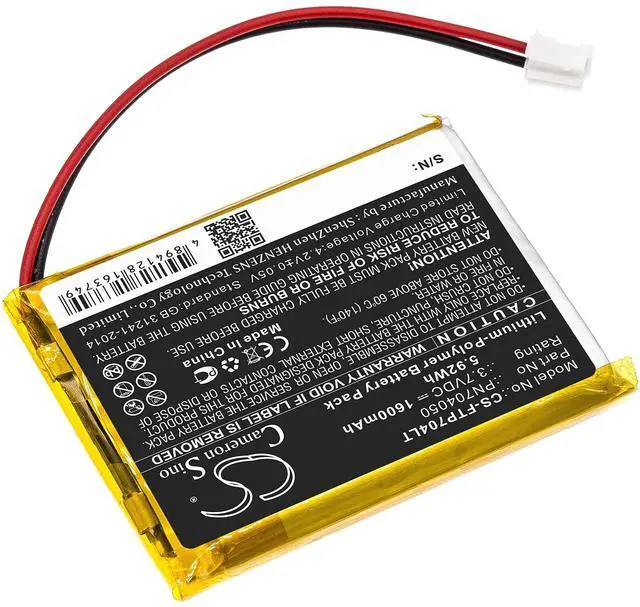 Alt view image 2 of 5 - 1600mAh / 5.92Wh Replacement Battery for Fatboy Edison the Petit, LED Table Lamp Edison PN:Fatboy PN704050