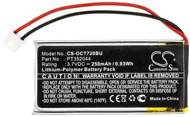 Alt view image 3 of 5 - New 250mAh Battery for Oracle Tablet 720,Tablet 721; P/N:PT352044
