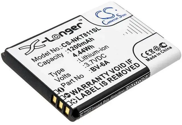 Main image of New 1200mAh Battery for Nokia 8110 4G,TA-1048,TA-1059; P/N:BV-6A