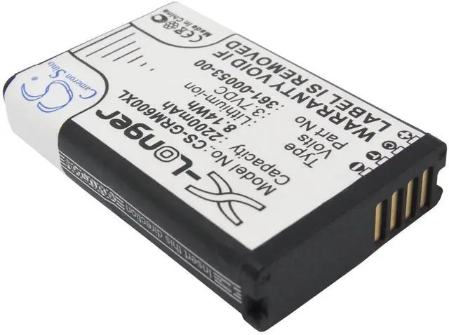 Alt view image 2 of 5 - 2200mAh Battery for Garmin Montana 600, Montana 600T, Montana 650, Montana 650T, Monterra, Montana 600t Camo, Alpha 100 handheld