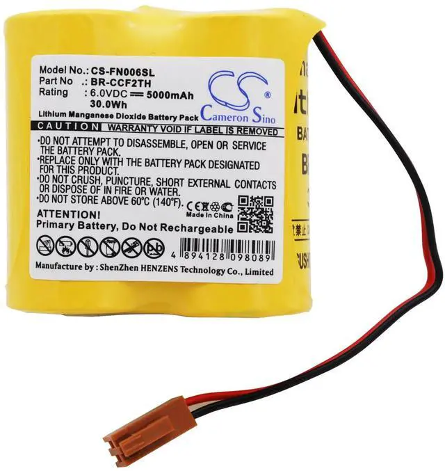 Alt view image 5 of 6 - 5000mAh  Battery for Cutler Hammer A06 series PLC controllers , Fanuc A06 series programmable logic controllers , and others