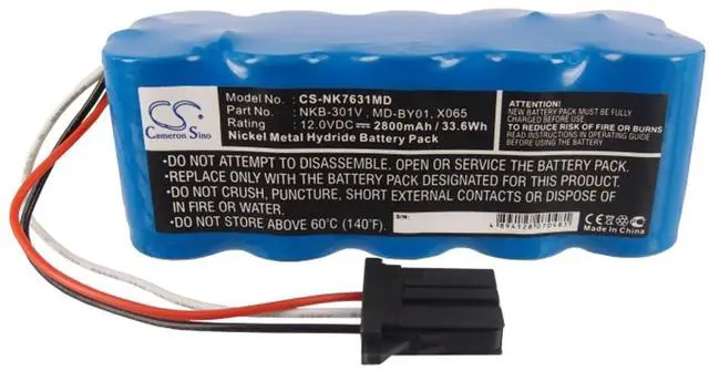Alt view image 5 of 5 - 2800mAh Battery for Nihon Kohden TEC-5500, TEC-5521, TEC-5531, TEC-7621, TEC-7631, TEC-7721, TEC-7731 and others