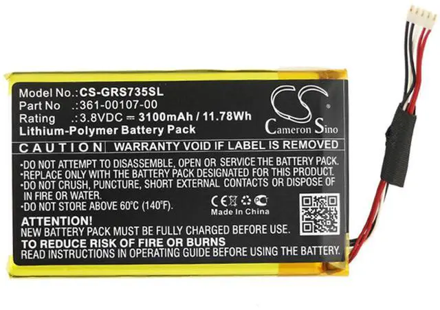 Alt view image 3 of 4 - New 3100mAh Battery for Garmin 010-01735-10,Explorer+,inReach SE,inReach SE+; P/N:361-00107-00