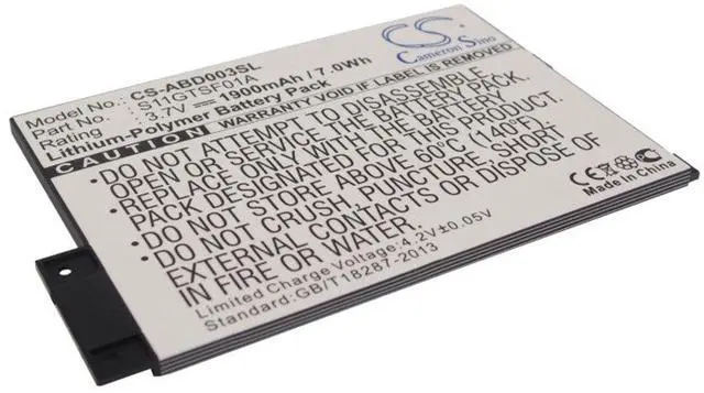 Main image of New 1900mAh Battery for Amazon Kindle3,Kindle3Wi-fi,Kindle3G,KindleGraphite,KindleIII; P/N:170-1032-00,170-1032-01,GP-S10-346392-0100,S11GTSF01A